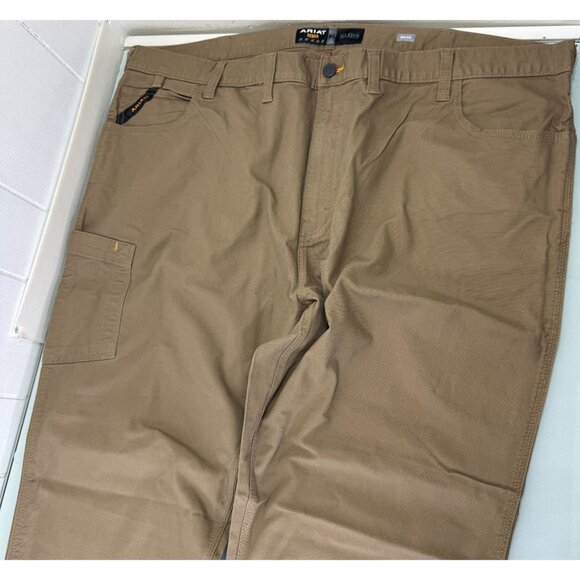 Ariat Rebar M4 Pants Mens 50X32 Relaxed Straight Stretch Utility Canvas Workwear - Picture 12 of 12